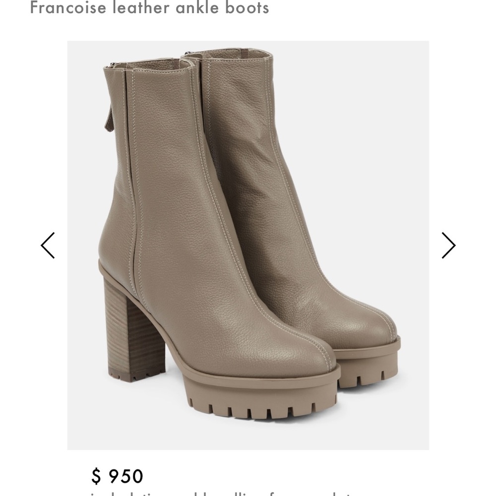 - Aquazzura Françoise Bootie 60 Excellent condition color mochaccino